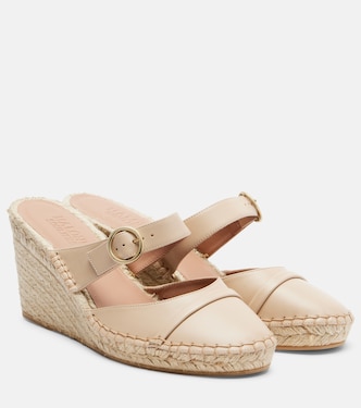 Farah leather espadrille wedges | Malone Souliers