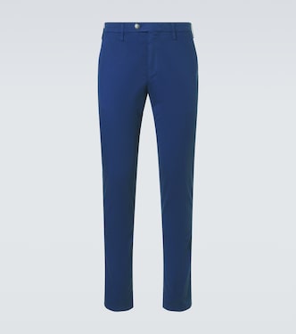Cotton straight chinos | Canali