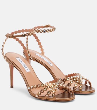 Tequila 85 embellished leather sandals | Aquazzura