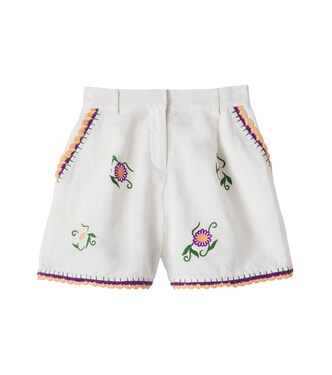 Shorts aus Leinen und Baumwolle | Stella McCartney Kids