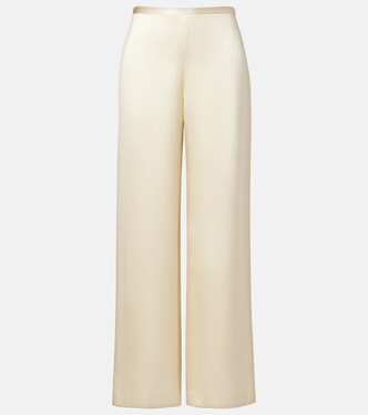 Silk satin straight pants | The Row