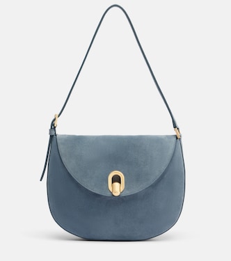 Tondo Small suede shoulder bag | Savette