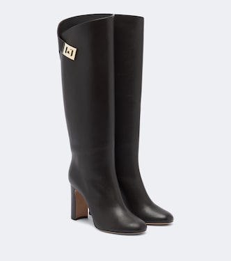 Kniehohe Stiefel aus Leder | Ferragamo