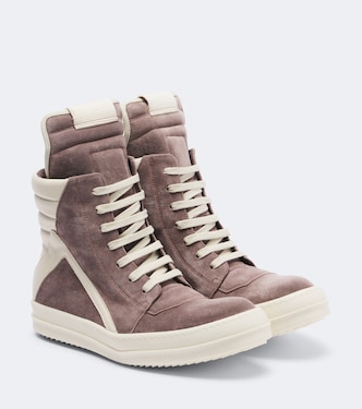 Geobasket suede high-top sneakers | Rick Owens