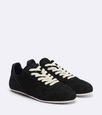 Minimal suede sneakers | Rick Owens