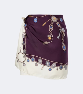 Wickelrock aus Twill | Versace