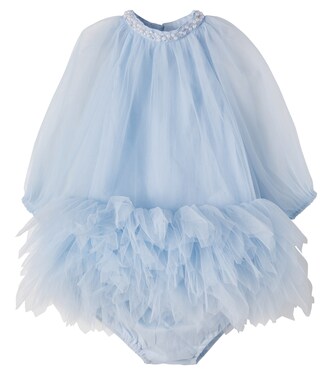 Baby Pearl tulle dress and bloomers set | Tutu Du Monde