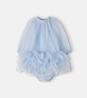 Baby Pearl tulle dress and bloomers set | Tutu Du Monde