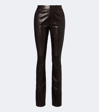Pantalon slim en cuir | Ralph Lauren Collection