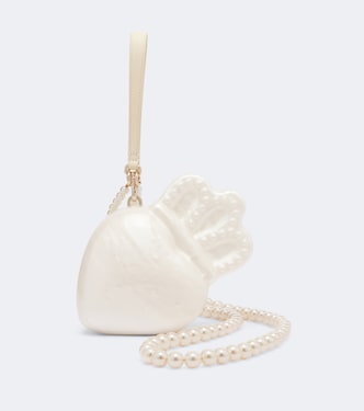 Claddagh embellished clutch | Simone Rocha