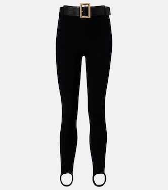Belted stirrup leggings | Self-Portrait