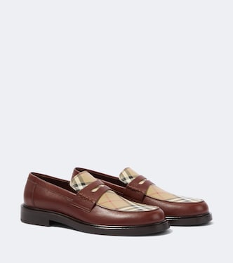 Mocassini Burberry Check in pelle | Burberry