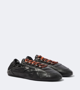 Collapse leather sneakers | Prada