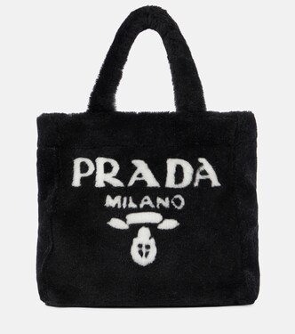 Medium shearling tote | Prada