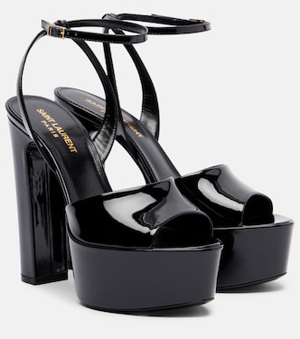 Jodie 145 patent leather platform sandals | Saint Laurent