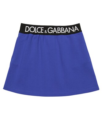 Logo cotton jersey skirt | Dolce&Gabbana Kids