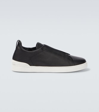 Triple Stitch leather sneakers | Zegna