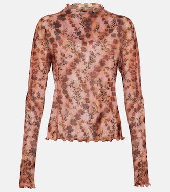 Floral jersey top | KNWLS