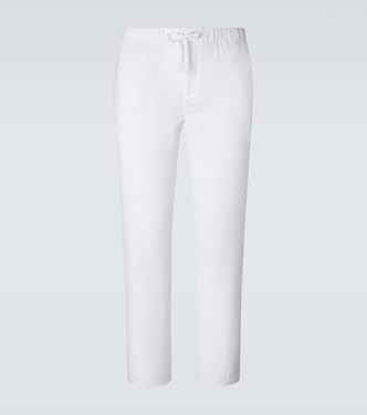 Oscar straight linen and cotton chinos | Frescobol Carioca