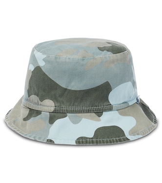 Camouflage cotton-blend bucket hat | Il Gufo