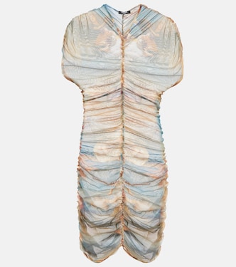 Robe imprimée en tulle | Balmain