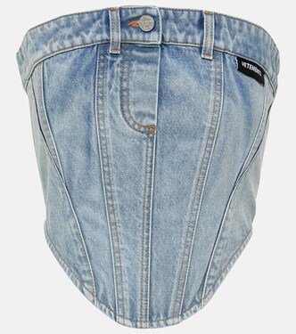 Cotton denim corset | Vetements