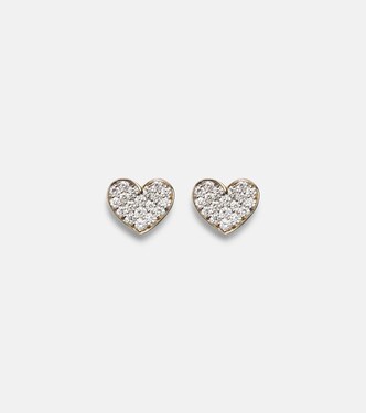 Orecchini You're Making Me Blush in oro 10kt con diamanti | Stone and Strand