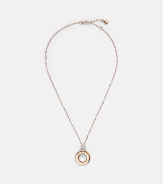 Iconica 18kt rose gold pendant necklace with diamonds | Pomellato