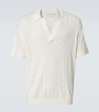 Open-knit wool polo sweater | King & Tuckfield