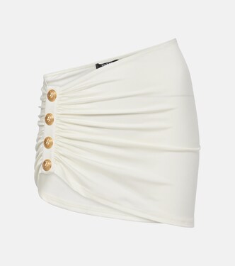 垂褶不对称沙滩罩衫 | Balmain