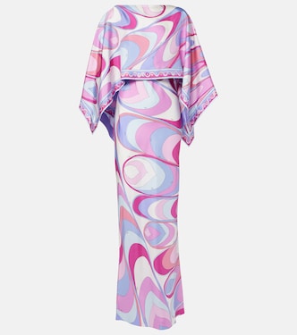 Printed silk twill maxi dress | Pucci