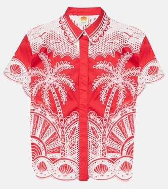 Palm Trees cotton shirt  | Farm Rio