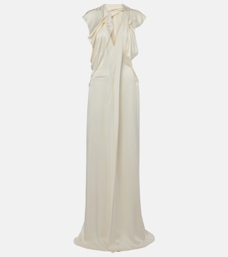 Draped satin gown | Victoria Beckham