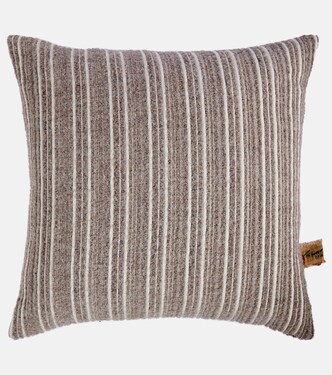 Gurghi striped wool and cotton cushion | The House of Lyria