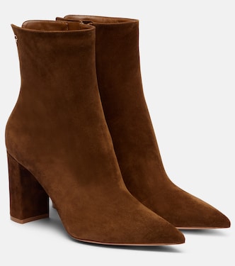 Lyell 85 suede ankle boots | Gianvito Rossi