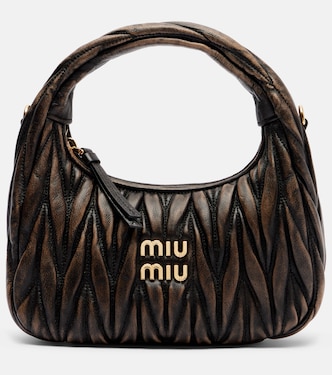 Wander Small matelassé leather tote bag | Miu Miu