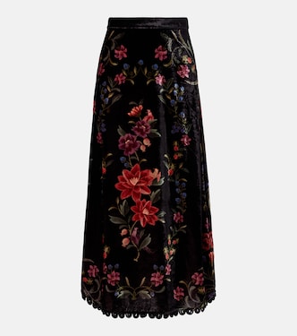 Floral velvet maxi skirt | Farm Rio