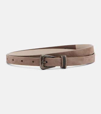 Monili suede belt | Brunello Cucinelli