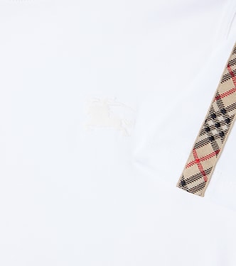 Burberry Check cotton jersey T-shirt in white - Burberry Kids