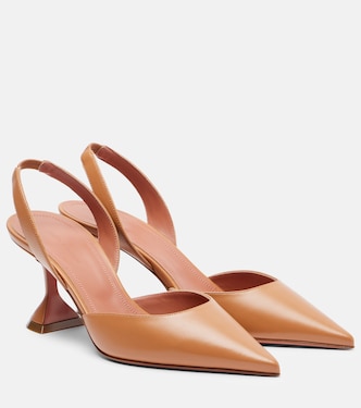 Holli 70 leather slingback pumps | Amina Muaddi