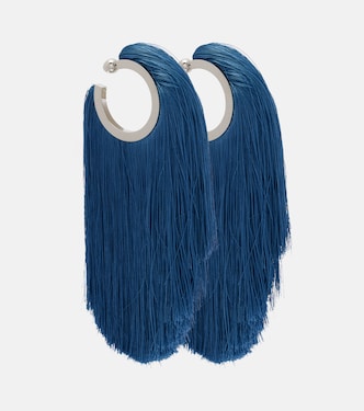 Fringed hoop earrings | Alaïa