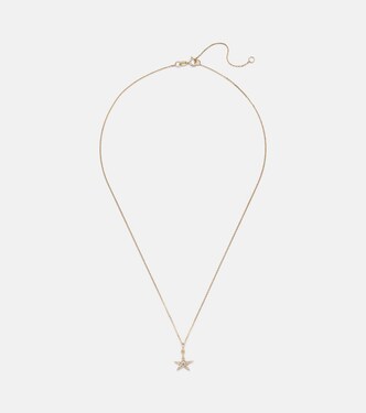 Collier Lucky Starfish en or 14 ct et diamants | Stone and Strand