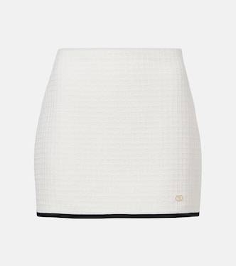 Cotton tweed miniskirt | Valentino