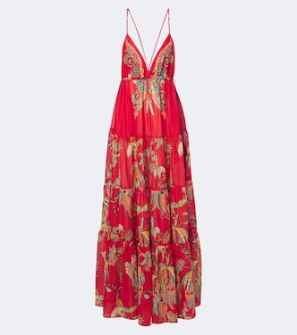 Abito lungo in cotone con stampa | Etro