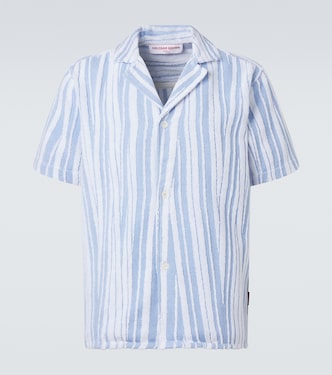 Howel striped cotton toweling shirt | Orlebar Brown
