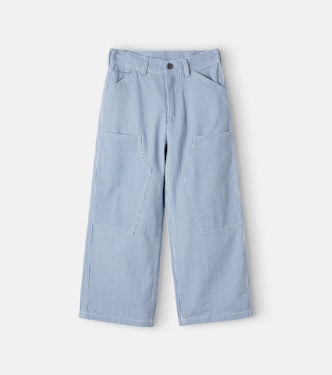Striped cotton gabardine pants | Stella McCartney Kids