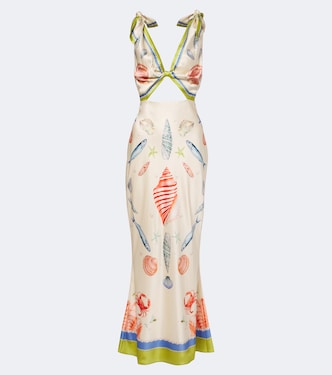 Maxikleid Carlotte aus einem Seidengemisch | Retrofête