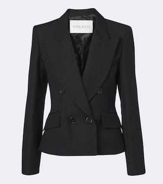 Blazer in misto lana jacquard doppiopetto | Nina Ricci