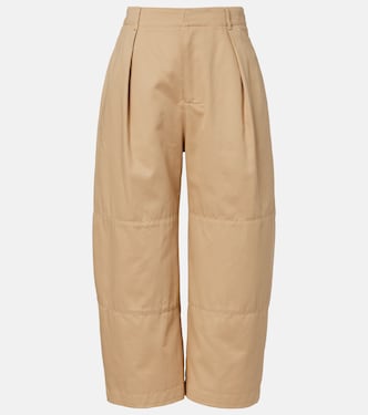 Cotton cropped wide-leg pants | Loewe