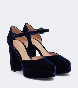 Velvet platform pumps | Gianvito Rossi